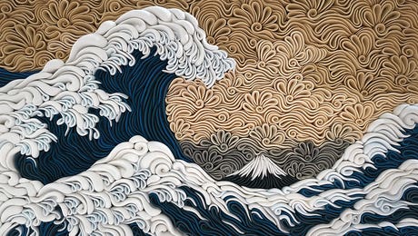 The Great Wave Reimagined