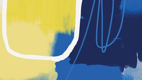 Blue & Yellow Art