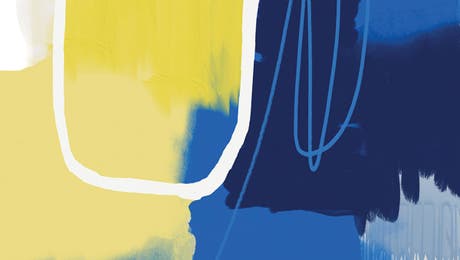 Blue & Yellow Art