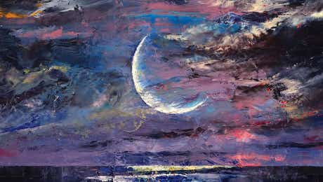 Crescent Moon Art
