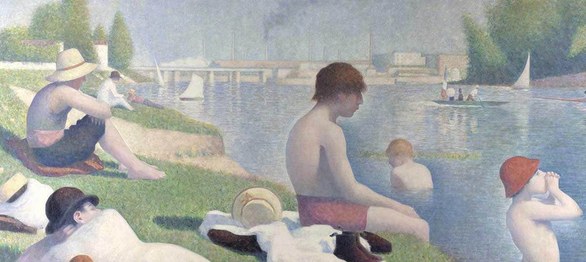 Georges Seurat,Four Boats at GrandcampModels,large wall art,framed wall art,canvas online wall art,large canvas,M3917