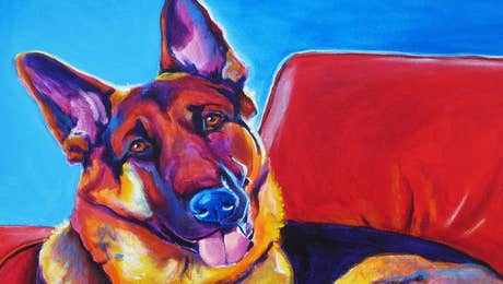 German Shepherd Art