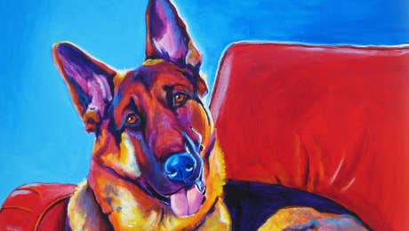 German Shepherd Art