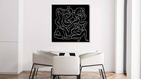 Large Black & White Art