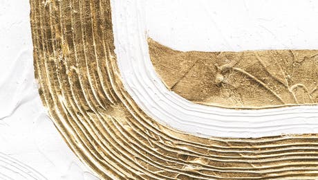 Gold & White Art