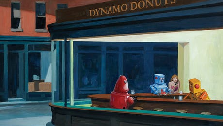 Nighthawks Reimagined Art