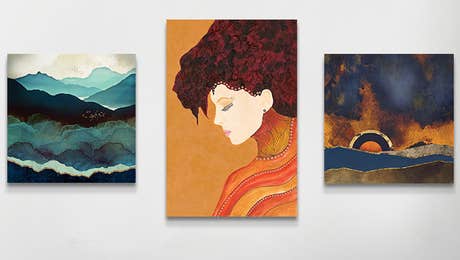 Sargrasso Sea, Quetzal Green & Russet Orange