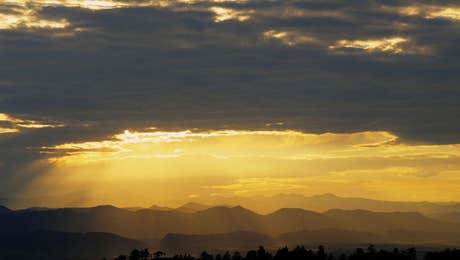 Cloudy Sunset Art