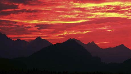 Mountain Sunrise & Sunset Art