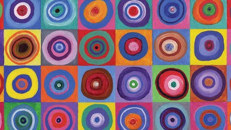 Squares with Concentric Circles Collection