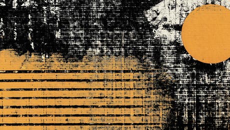 Black, White & Yellow Art