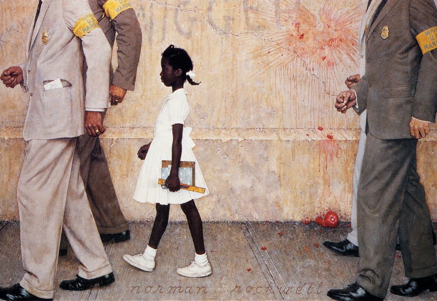 The Problem We All Live With (Ruby Bridges) by Norman Rockwell