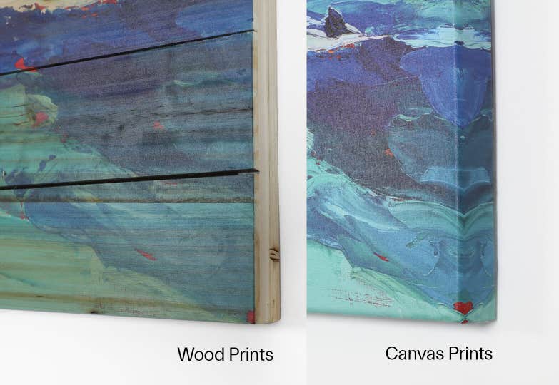 Wood Compared to Canvas UV Printing