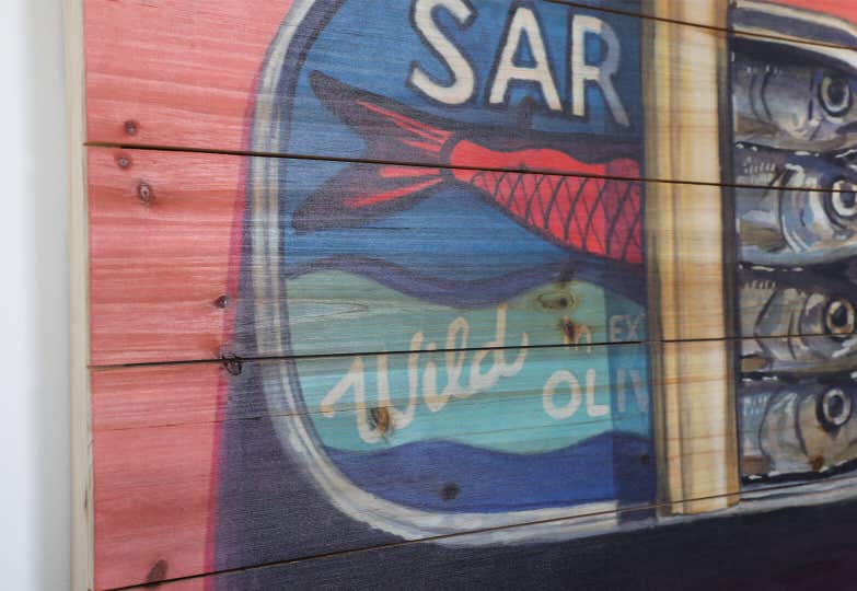 Wood Print Look & Style Close Up