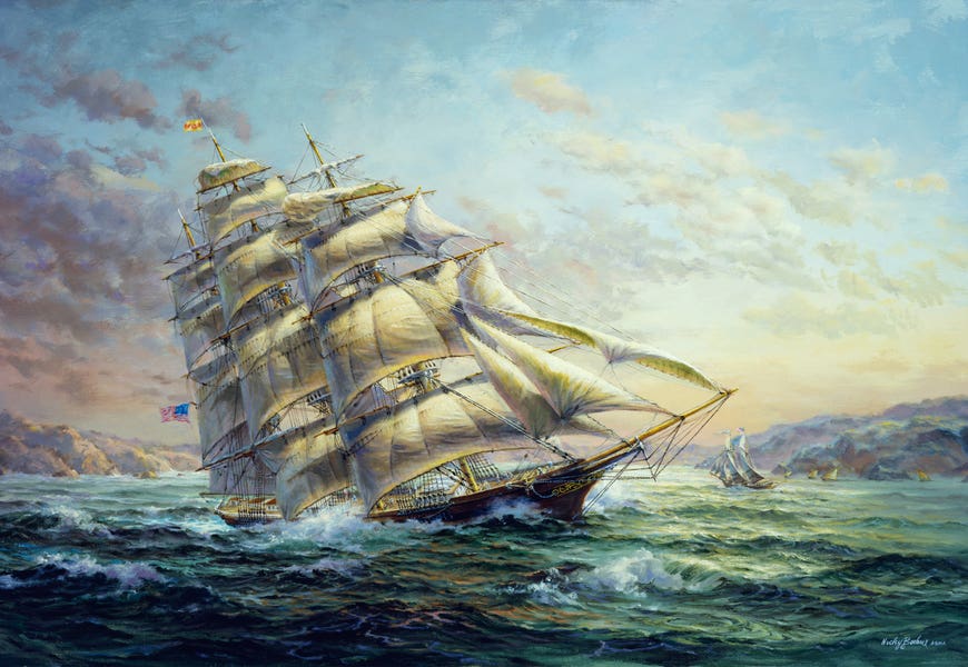 Clipper Ship Surprise by Nicky Boehme