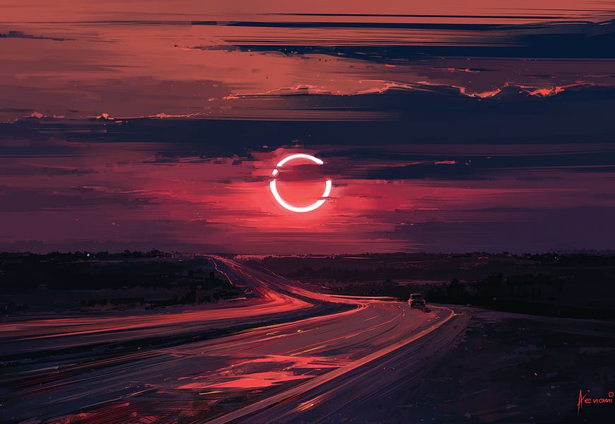 Solar Eclipse by Aenami