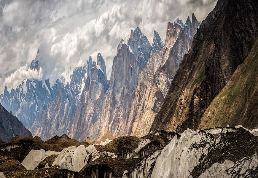 Baltoro Glacier, Karakoram Mountain Range, Gilgit-Baltistan Region, Pakistan by Alex Buisse
