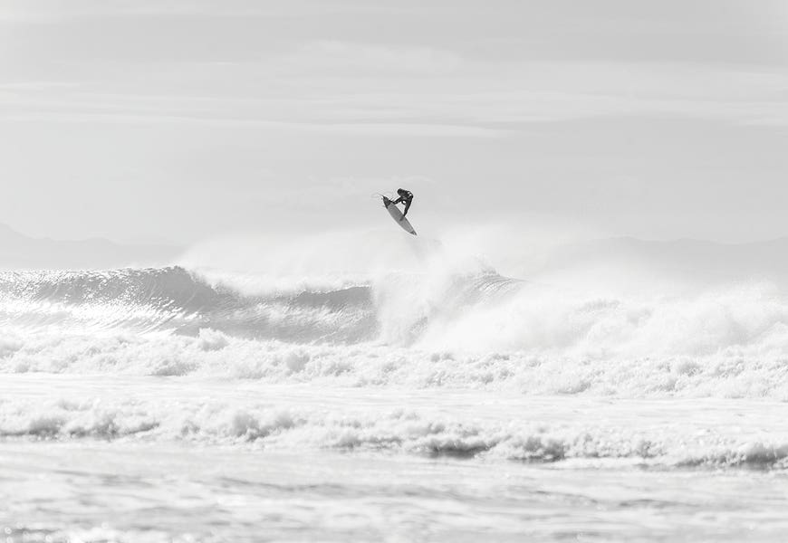 Jumping Surfer by Andrew Lever