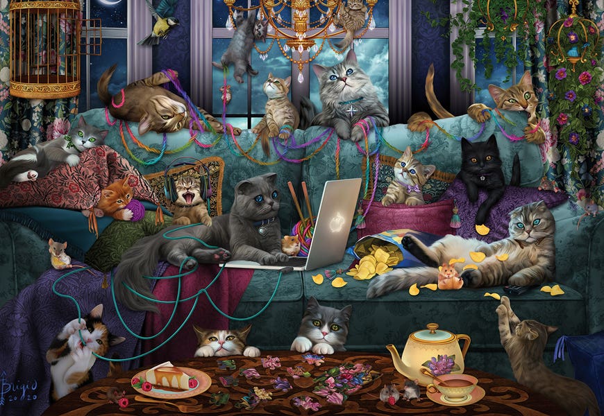 Quarantine Cats by Brigid Ashwood