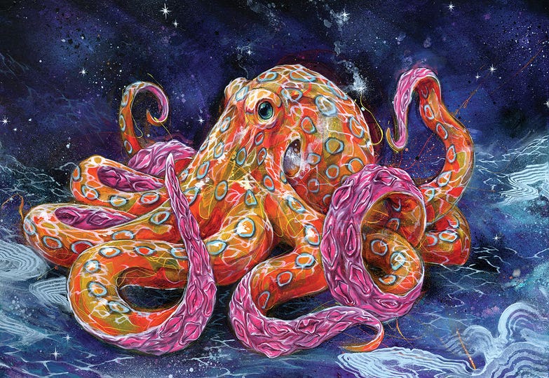 Various Takes on Octopus Art