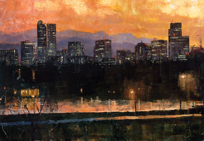 Denver Skyline From City Park III by Christopher Clark