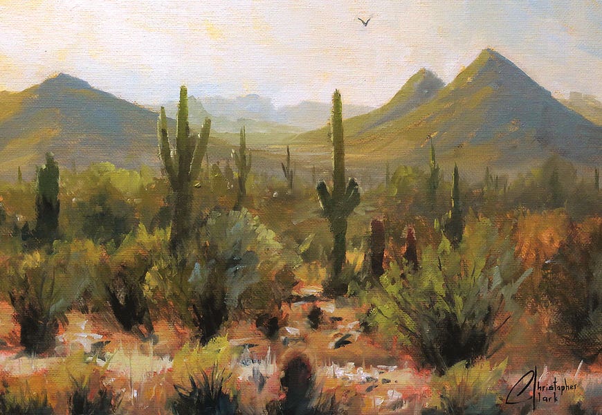Morning At Lost Dog Wash Trail by Christopher Clark