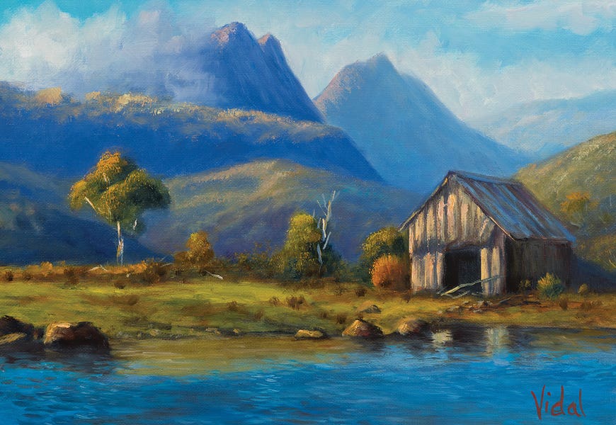 Morning Light On Cradle Mountain Tasmania by Christopher Vidal