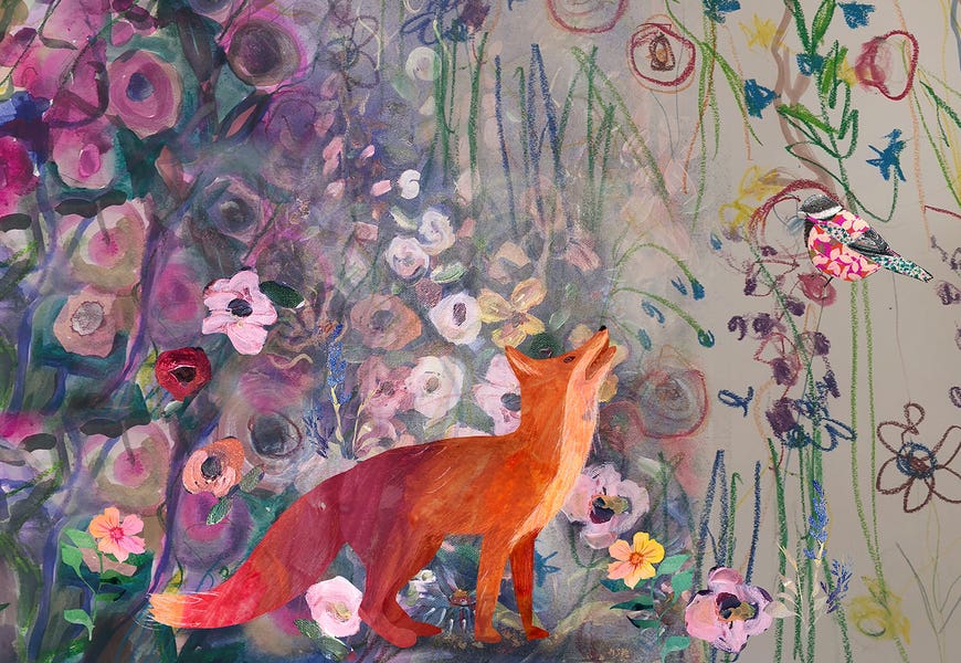 Fox Look Up by Claire Westwood