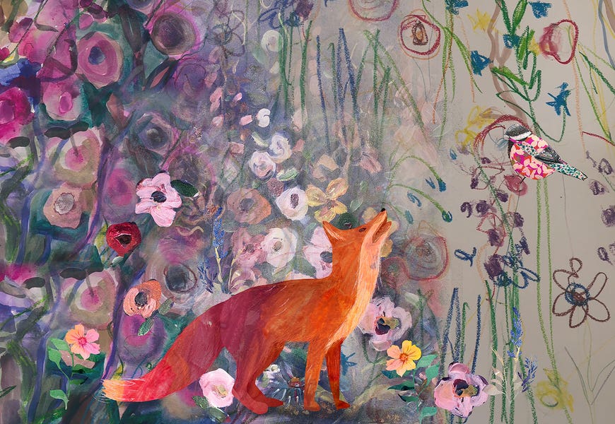 Fox Look Up by Claire Westwood