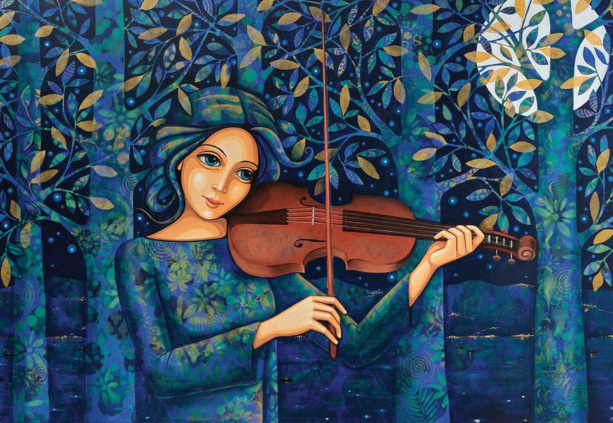 Night Violin by Daniela Prezioso Einwaller
