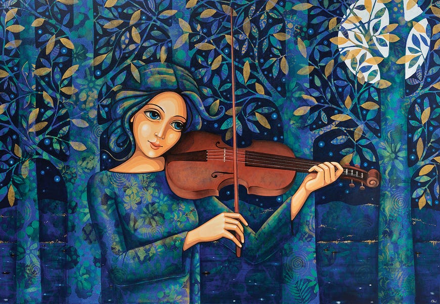 Night Violin by Daniela Prezioso Einwaller
