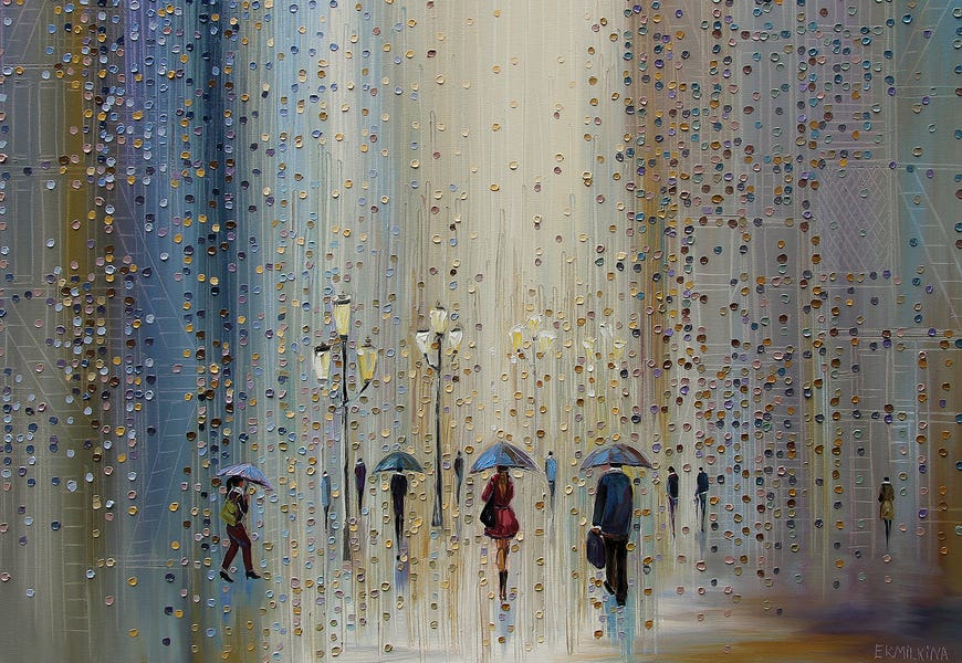 Under A Rainy Sky by Ekaterina Ermilkina