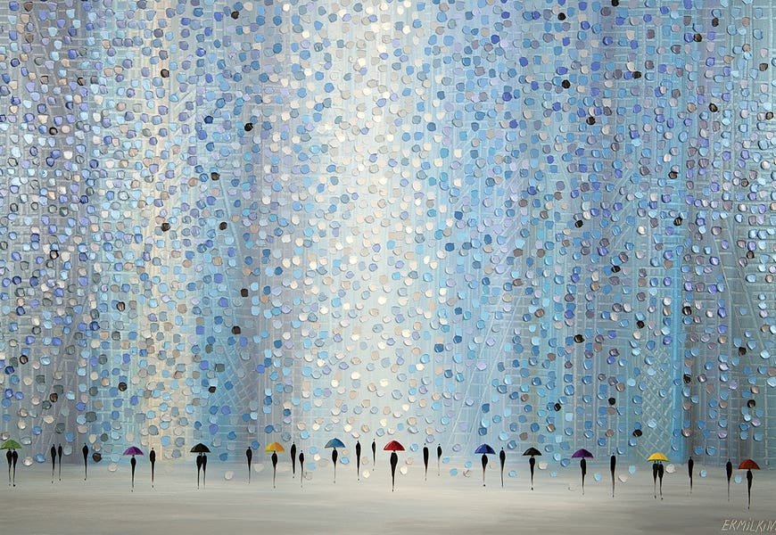 Little Umbrellas by Ekaterina Ermilkina