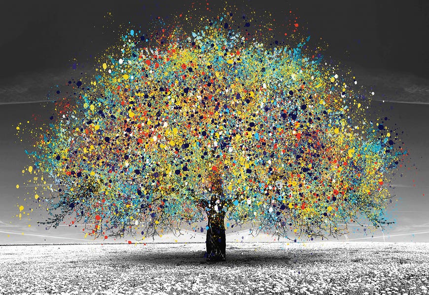 Colorful Tree by Heather Grey