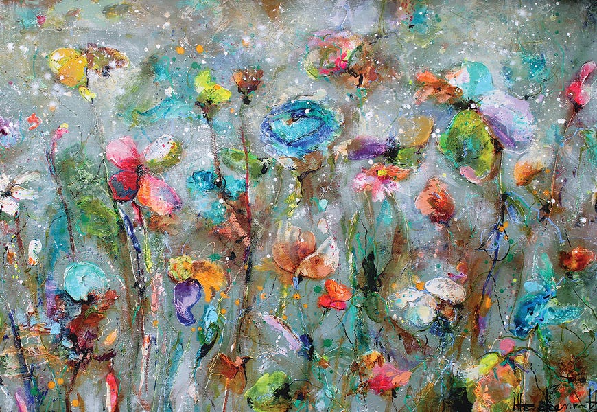 Flowers By Dawn by Studio Paint-Ing