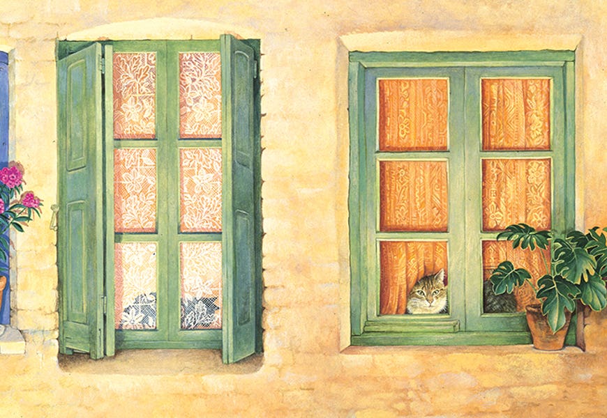 Mediterranean Windows by Ivory Cats