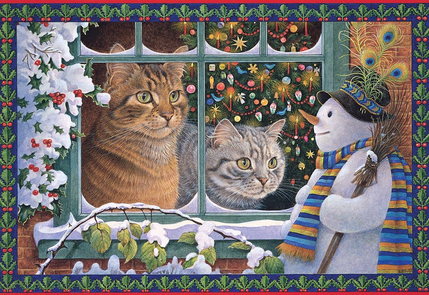Megatab, Mintaka And The Snowman by Ivory Cats