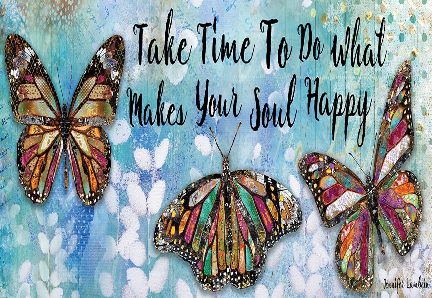 Take Time Butterfly Trio by Jennifer Lambein