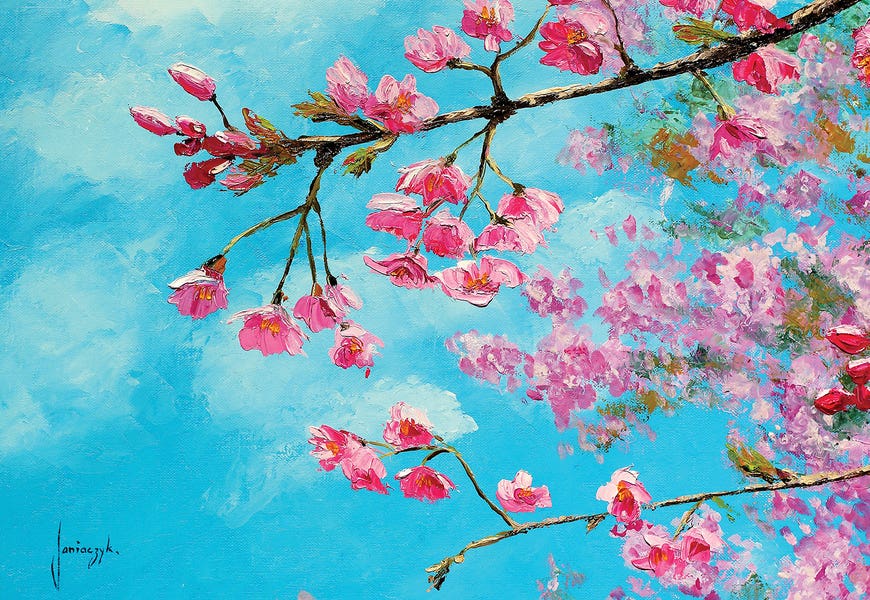 Cherry Blossom Blue by Jean-Marc Janiaczyk