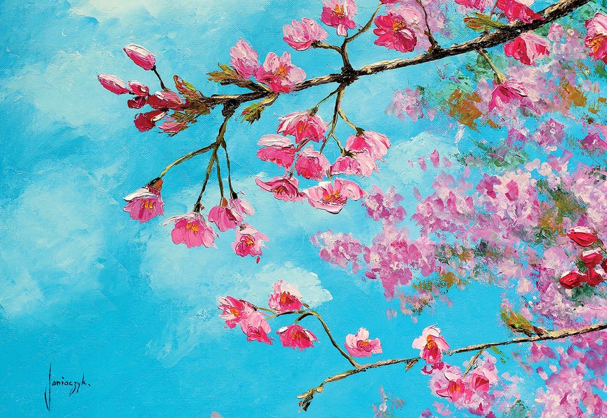 Cherry Blossom Blue by Jean-Marc Janiaczyk