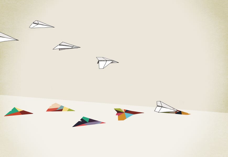 Walking Shadow Paper Planes by Jason Ratliff