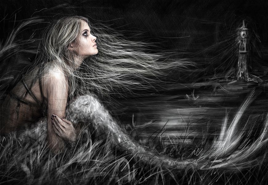 Mermaid At Midnight by Justin Gedak