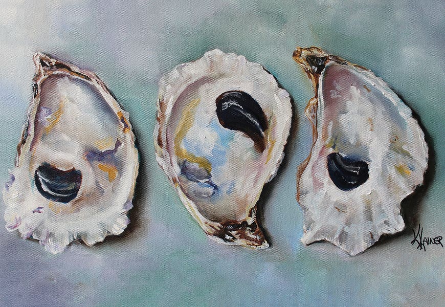 Bay Oyster Shells by Kristine Kainer