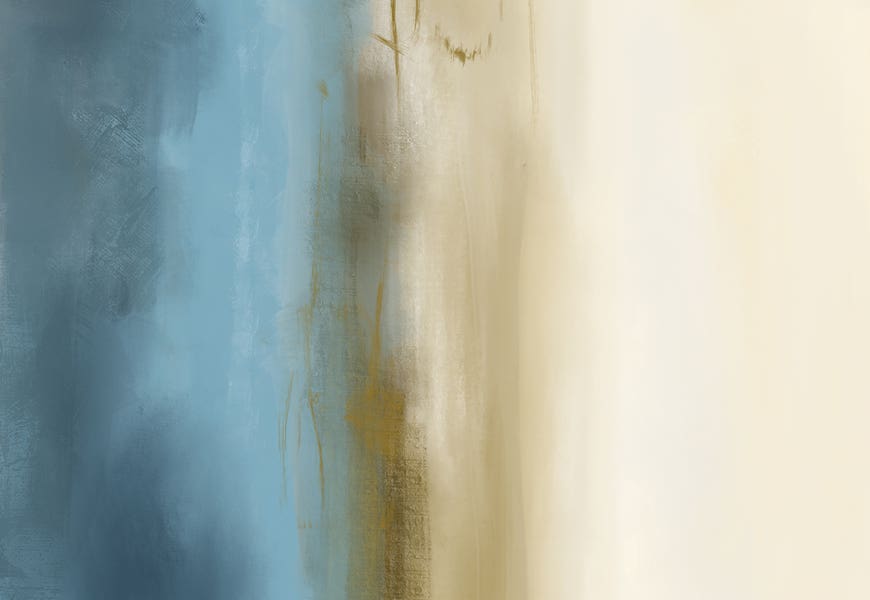 Gold & Blue II by Karine Tonial Grimm