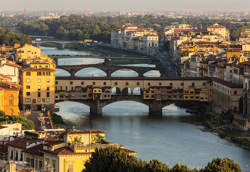 Italy, Tuscany, Florence - Ponte Vecchio by Mikolaj Gospodarek