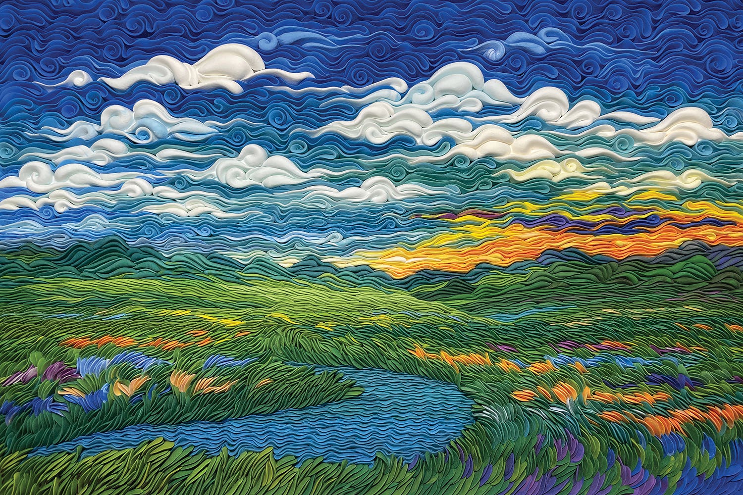 Van Gogh's Wheat Field With Cypr - Canvas Wall Art | Alisa Lariushkina