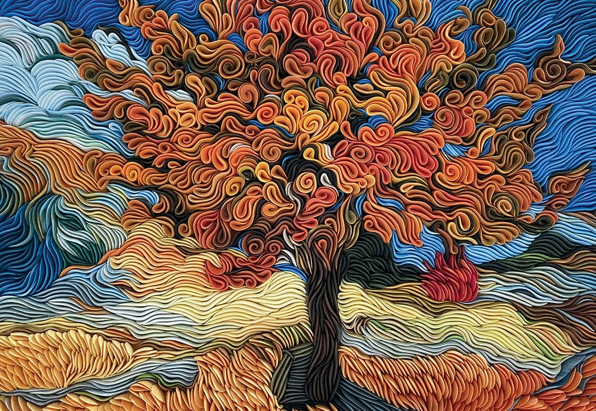 Van Gogh's Mulberry Tree by Alisa Lariushkina