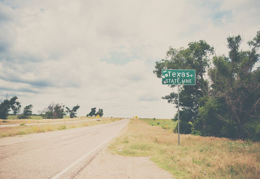 Texas State Line by Laura Evans