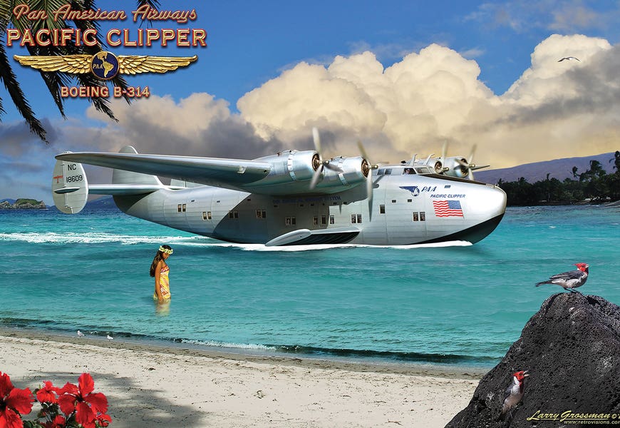 Pan Am Clipper by Larry Grossman