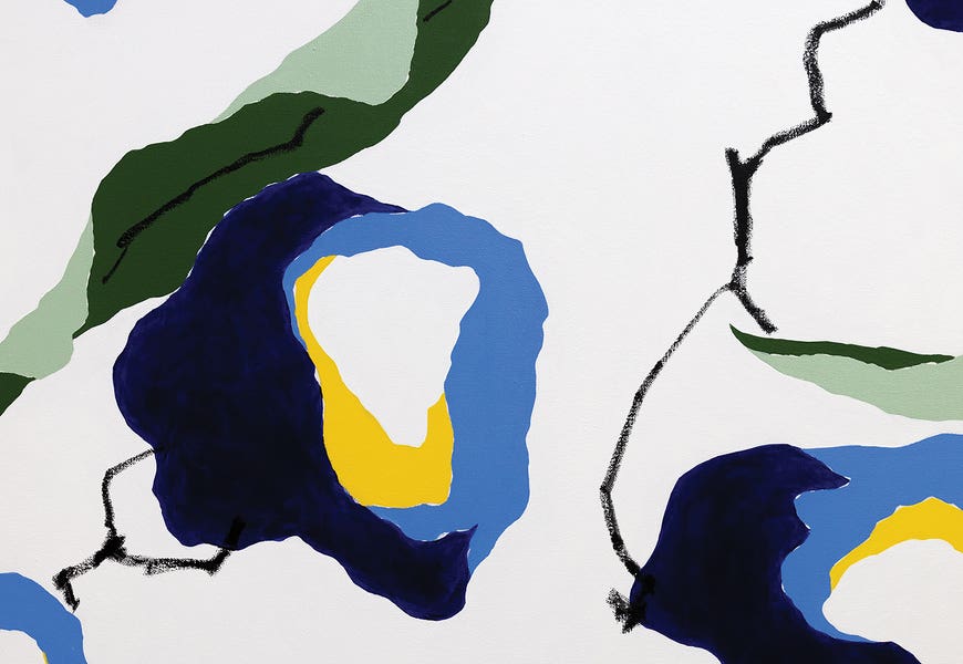 Flores Azules I by Laura Welshans